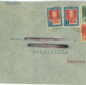 BK1749 - ARGENTINA - POSTAL HISTORY - Airmail COVER to ENGLAND via NATAL / DAKAR