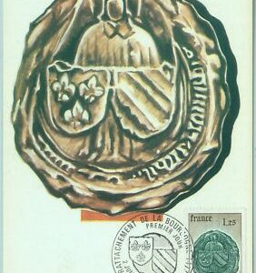 68661 - FRANKREICH - Postgeschichte - MAXIMUM KARTE 1977 - WAPPENKARTE