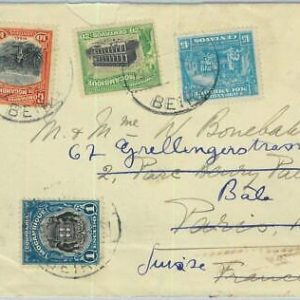 BK1588 - MOZAMBIQUE - Postal HISTORY -  COVER to FRANCE Redirected 1920's
