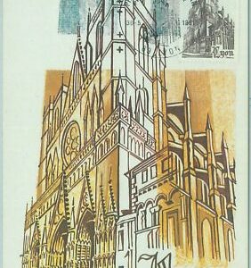 68658 - FRANKREICH - Postgeschichte - MAXIMUM KARTE 1981 - ARCHITEKTUR