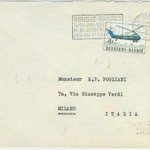 60219 - BELGIEN - POSTGESCHICHTE - LUFTFAHRT: Poststempel auf COVER 1957 -...