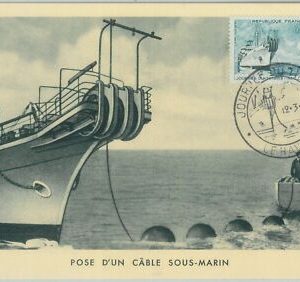 81254 - FRANKREICH - Postgeschichte - MAXIMUM KARTE - U-Boot BOOTE 1960