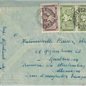 59391 - VIETNAM Französisch Indochina - POSTGESCHICHTE: BRIEF nach...