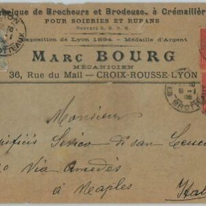 50627 - FRANKREICH - POSTGESCHICHTE - BRIEF nach Napoli ITALIEN -- 1905