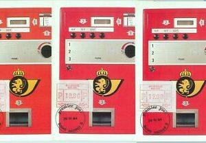 68623 - BELGIEN - Postgeschichte - Set mit 3 MAXIMUM KARTE 1984 - FRAMA...