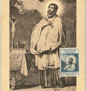 57056 - BELGIEN: Kongo - POSTGESCHICHTE: MAXIMUM KARTE 1953 - KUNST & Religion