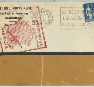 42018 - FRANKREICH - POSTGESCHICHTE - 1. Flug COVER PARIS - MARSEILLES 1939