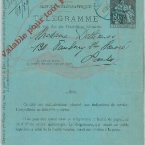 75141 - FRANKREICH - Postgeschichte - Briefpapier Karte zur Verwendung in...