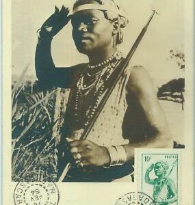 68731 - MADAGASKAR - Postgeschichte - MAXIMUM KARTE 1954 - ETHNISCH
