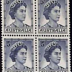 94739cA  - AUSTRALIA  - STAMP - SG # 314C  Coil stamps Block of 4 MNH