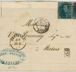 46256 - BELGIUM Belgium - POSTAL HISTORY - COVER 1863