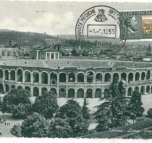 14957 - ITALIEN - POSTGESCHICHTE - MAXIMUM KARTE - Medizin ARCHITEKTUR 1955