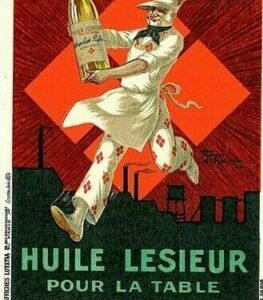 00483 - FRANKREICH - VINTAGE POSTKARTE - Illustrierte WERBUNG - Gastronomie ÖL