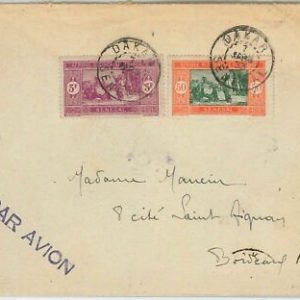 County 45216 - SENEGAL - POSTAL HISTORY - AIRMAIL COVER 1933
