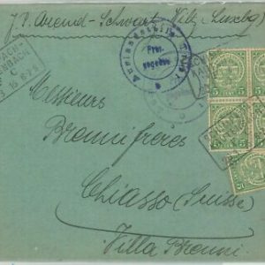70022 - LUXEMBOURG - POSTAL HISTORY - COVER: SCHIMPACH-KAUTENBACH 1916