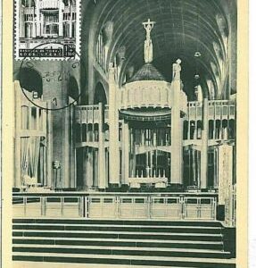 14898 - BELGIEN Belgien - POSTGESCHICHTE - MAXIMUM KARTE 1952 ARCHITEKTUR