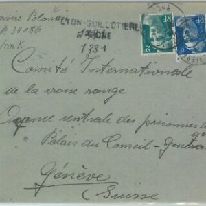 81943 - FRANKREICH - Postgeschichte - KRIEG: ZENSIERTER Brief POLNISCHER...