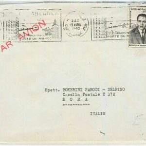 45064 - MOROCCO Morocco POSTAL HISTORY - AIRMAIL COVER to ITALY 1962