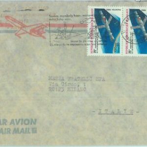 86339 - MADAGASKAR - Postgeschichte - FLUGPOSTBRIEF nach ITALIEN 1986...
