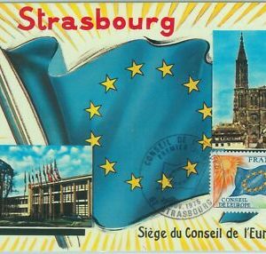 68662 - FRANCE - Postal History - MAXIMUM CARD 1975 - EUROPA Flags