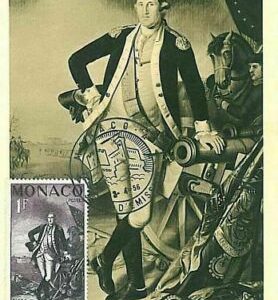 10880 - MONACO - POSTAL HISTORY - MAXIMUM CARD - POLITICS - WASHINGTON 1956
