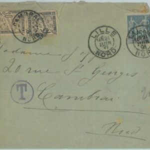 81936 - FRANKREICH - Postgeschichte - Früher BRIEF von LILLE nach CAMBRAY...