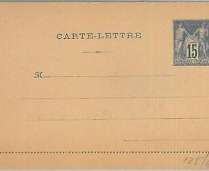77421 - FRANCE - Postal History - STATIONERY LETTER CARD  Storch  # J43a