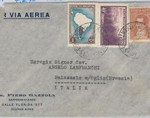 43393 - ARGENTINA - AIRMAIL COVER to ITALY - 07.02.1940 - LATI: Via condor