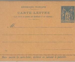 77425 - FRANCE - Postal History - STATIONERY LETTER CARD  Storch  # J51