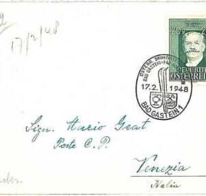 26735 - ÖSTERREICH - POSTGESCHICHTE - Sonderstempel auf KARTE 1948 - SKIFAHREN