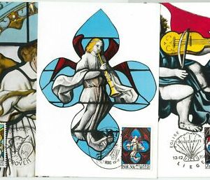 63420 - BELGIEN - POSTGESCHICHTE: Set mit 3 MAXIMUM KARTE 1969 - KUNST Musik