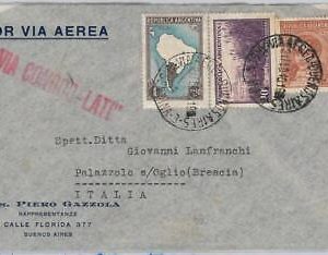 43394 - ARGENTINA - AIRMAIL COVER to ITALY - 21.02.1940 - LATI: Via condor