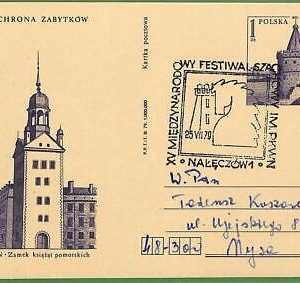 ZA0323 - POLAND - Postal History - STATIONERY CARD - Chess - 1979