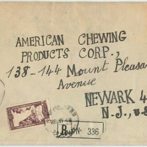 64678 - LIBANON - POSTGESCHICHTE - EINGESCHRIEBENER BRIEF nach USA 1946 -...