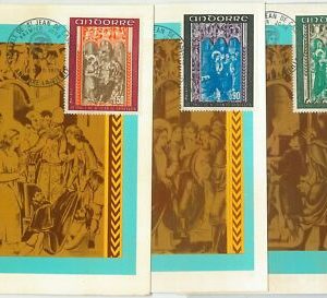 63362 - FRANZÖSISCHES ANDORRA - POSTGESCHICHTE: Set mit 3 MAXIMUM-KARTEN -...