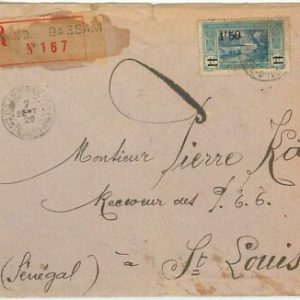 44838 - ELFENBEINKÜSTE Côte d'Ivoire - POSTGESCHICHTE - EINGESCHRIEBENER...