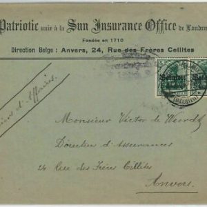 46263 - BELGIUM - POSTAL HISTORY - OVERPRINTED GERMAN Stamps on COVER