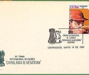 ZA0276 - HABANA - Postal History - EVENT CARD - Chess - 1980