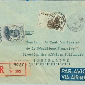 67328 – FRANZÖSISCHE KOLONIEN: MADAGASKAR – Postgeschichte – UMSCHLAG von...