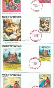 77349 - KAMERUN - POSTGESCHICHTE - 4 FDC COVER 1985 - ARCHITEKTUR Spielzeug...