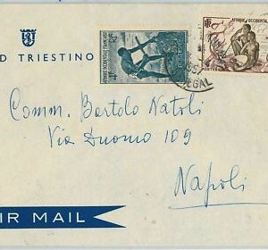 46199 - SENEGAL - POSTGESCHICHTE - BRIEF nach ITALIEN 1957 - LANDWIRTSCHAFT...