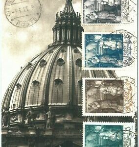 68922 - VATICANO - MAXIMUM CARD 1943 - ART Religion ARCHITECTURE