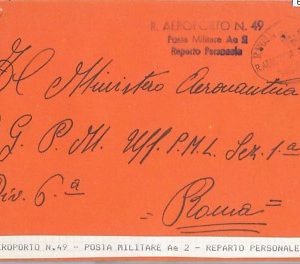65335 - ITALIA REGNO storia postale - BUSTA di POSTA MILITARE: AEROPORTO 49 Ae 2