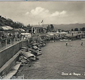60227  - CARTOLINA d'Epoca - LA SPEZIA provincia :  Ameglia BOCCA di MAGRA  1959