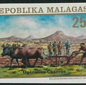 57865b - MADAGASKAR - Einzelmarke - IMPERF!  Gastronomie LANDWIRTSCHAFT