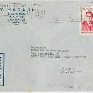 45056 - MAROKKO Marokko POSTGESCHICHTE - Luftpost BRIEF nach ITALIEN 1968