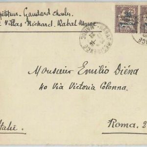 45051 PROTECTORAT FRANCAISE MAROC Morocco - POSTAL HISTORY - COVER to ITALY