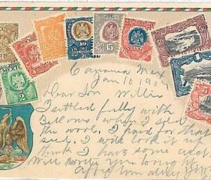 17503 - Mexico - VINTAGE POSTCARD  - STAMPS ON POSTCARD : ZIEHER 1904