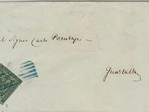 ANTICHI STATI - MODENA: Sassone 8  su BUSTA  1858