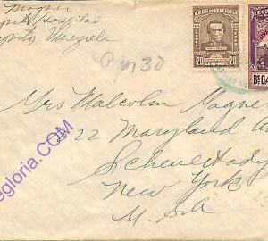 ad6416 - VENEZUELA - Postal History - CENSORED airmail Cover 1945 BASEBALL
